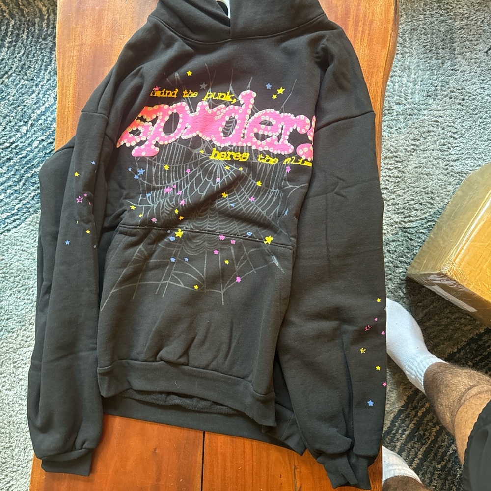 *NEW* SP5DER Black V2 Hoodie